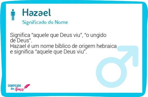 Significado do Nome Hazael - Significado dos Nomes