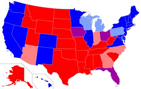 ایالت‌های آبی و ایالت‌های قرمز - ویکی‌پدیا، دانشنامهٔ آزاد