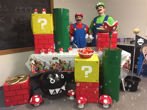 Super Mario Themed Halloween Booth. | Super mario birthday party, Super ...