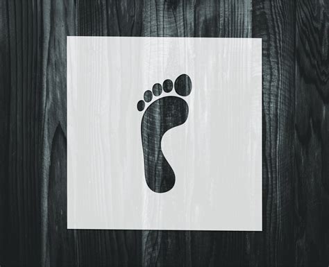 Footprint Stencil, Mylar Reusable Stencil, Stencil, FAST SHIPPING - Etsy