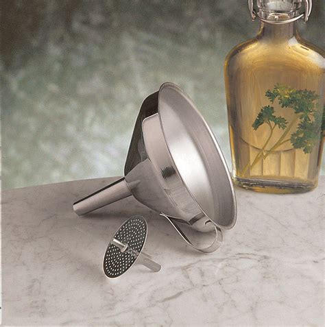 Stainless Steel Funnel with Strainer | Cocktail Emporium