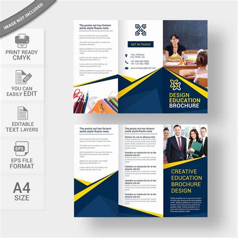 School Brochure Template Free Lovely Education Brochure Template Free Download Vector Wisxi ...