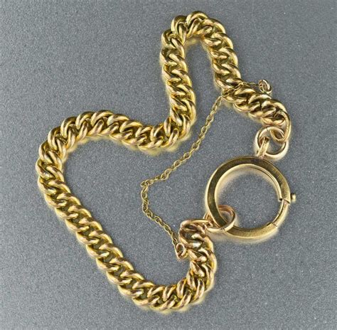 Vintage 18K Rolled Gold Antique Chain Bracelet 1900s – Boylerpf