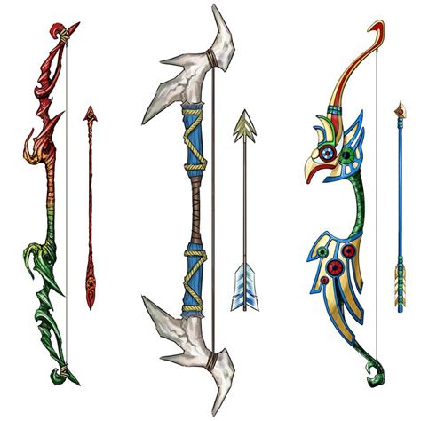 Bow Designs - Characters & Art - Rogue Galaxy | Combat art, Warframe art, Weapon concept art