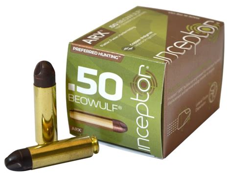 50 Beowulf ammo for sale in stock now, Beowulf 50 ammo