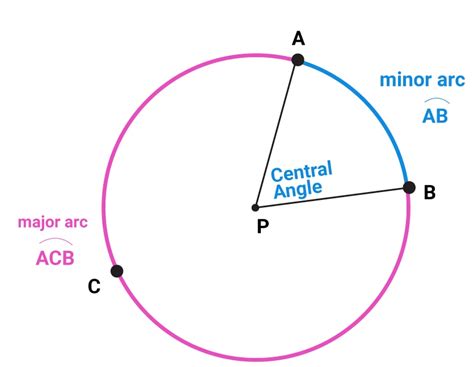 Minor And Major Arc Of A Circle