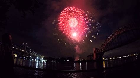 Astoria park fireworks show goodbye June hello JULY - YouTube