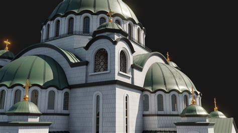 3D Church Of Saint Sava Model - TurboSquid 2001922