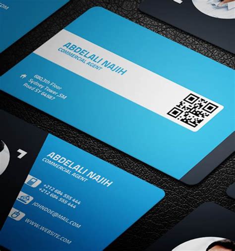 Qr Code Business Cards | Template Business