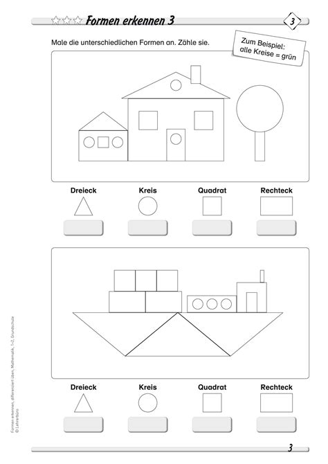 Grundschule Unterrichtsmaterial Mathematik Geometrie