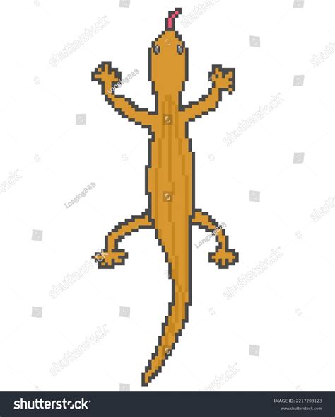 Pixel Art Illustration Lizard Stock Illustration 2217203123 | Shutterstock