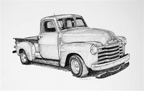 Gallery :: Auto Art :: chevy_truck | Truck art, Car drawings, Old trucks
