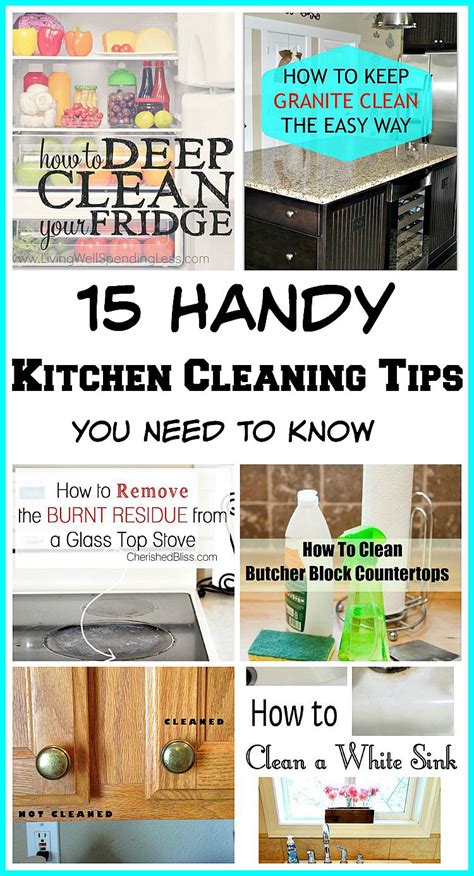 15 Handy Kitchen Cleaning Tips