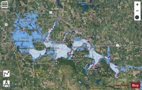 Devils Lake Fishing Map | Nautical Charts App in 2024 | Fishing maps ...