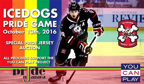 Niagara IceDogs Host First CHL Pride Game! – Niagara IceDogs