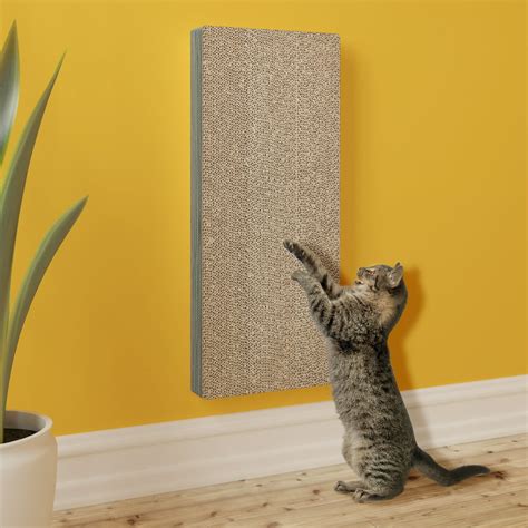 Way Basics Eco-friendly Wall Mount Scratch Pad Cat Scratcher, Grey - Walmart.com - Walmart.com