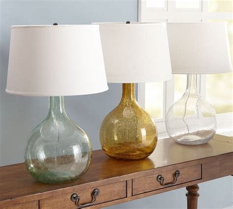 Eva Colored Glass Table Lamp - Contemporary - Table Lamps - by Pottery Barn