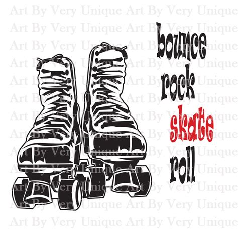 SVG Bounce Rock Skate Roll Skate Svg Roller Skate Svg Old - Etsy