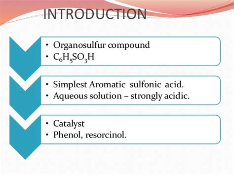 Benzene sulphonic acid