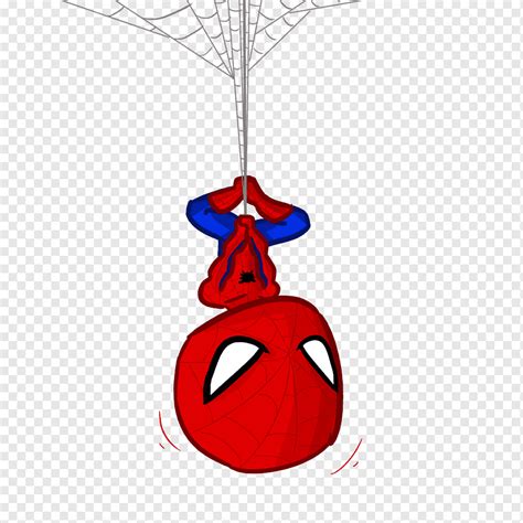 Spider-Man hanging on web illustration, Spider-Man Chibi Drawing Superhero, spider-man, heroes ...