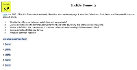 Euclid’s Elements | one good thing