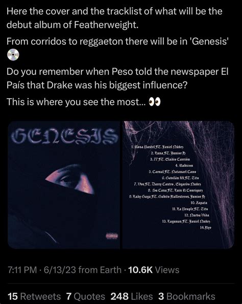 Peso Pluma - Genesis (Debut Album) OUT NOW | ktt2