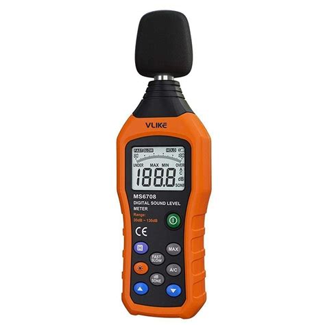 Test Meters & Detectors 30-130dB LCD Audio Sound Level Meter Decibel ...