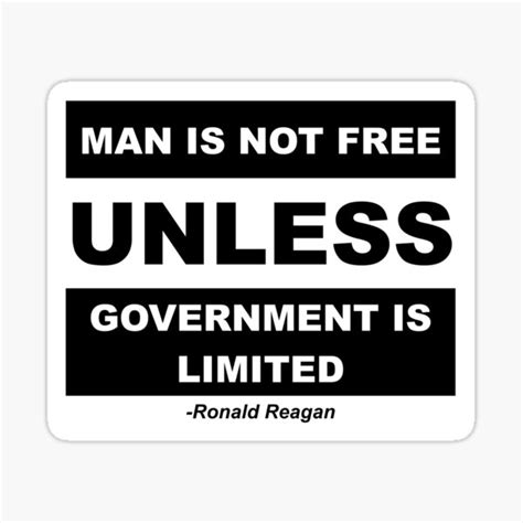 "Ronald Reagan Government Quote" Sticker for Sale by FunGuru | Redbubble