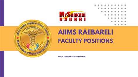 Notification for AIIMS Raebareli Faculty Positions 2024: 95 Vacancies ...