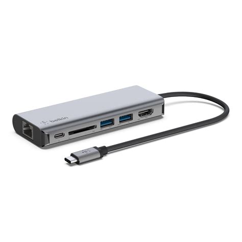 5-in-1 Multiport USB-C Adapter, USB-C Hub, 4K HDMI Belkin, 57% OFF