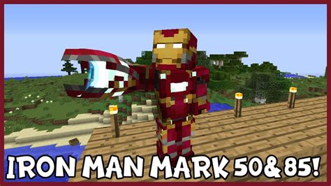 IRON MAN SUIT MARK 50 & 85 BRING THE FIREPOWER! Minecraft Fisk's Superheroes Modpack - YouTube