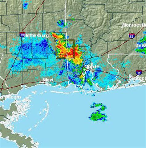 Storm over downtown Mobile moving southwest, National Weather Service ...