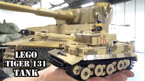 LEGO WWII Tiger 131 Tank Meets a Real Tiger 131! - YouTube