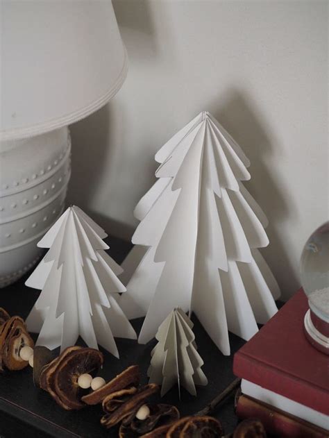 DIY Paper Christmas Tree Decorations Tutorial