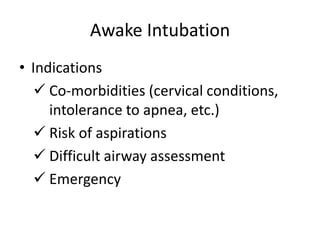 Awake intubation distribution | PPT