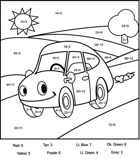 Cartoon Girls Cars Coloring Pages