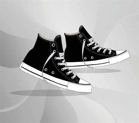 Shoes black and white vector 26636263 Vector Art at Vecteezy