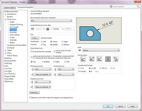 Document Properties > Dimensions > Chamfer - 2019 - SOLIDWORKS API Help