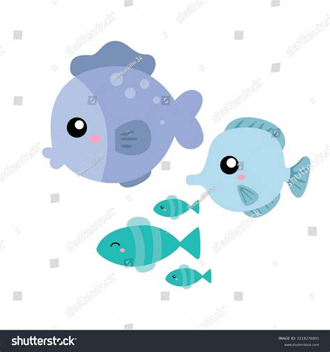 Underwater Animals Illustration Vector Clipart Stock Vector (Royalty ...