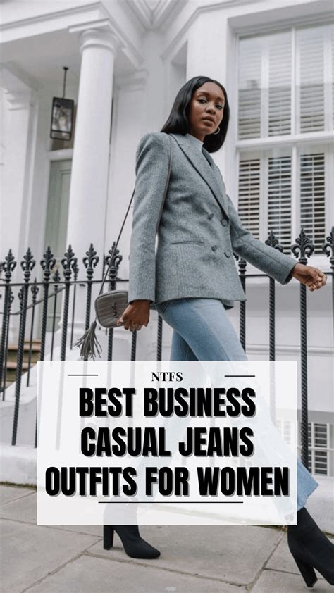 Best Business Casual Jeans Outfits for Women — No Time For Style