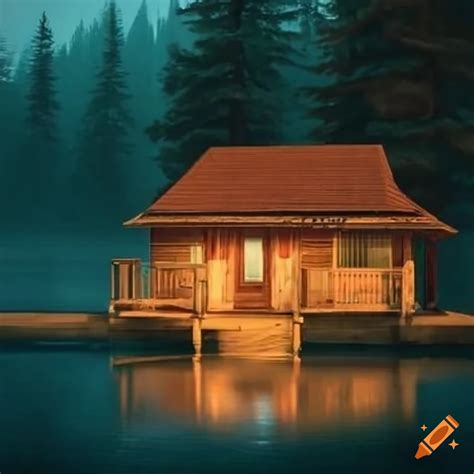 Cabin near a lake