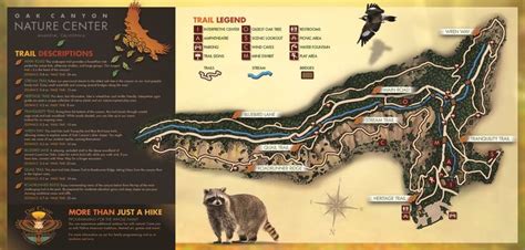 Oak Canyon Nature Center Trail Map | Nature trail map, California ...