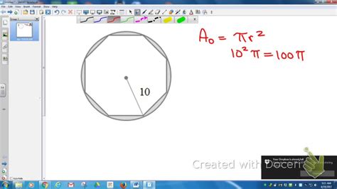 Area of Polygon Inscribed in a Circle - YouTube