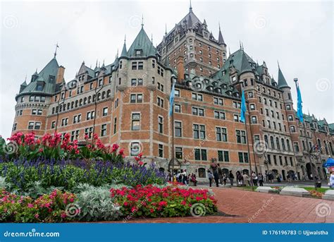 Quebec, Canada Sept 3, 2018:Famous Hotel Fairmont Le Chateau Frontenac ...