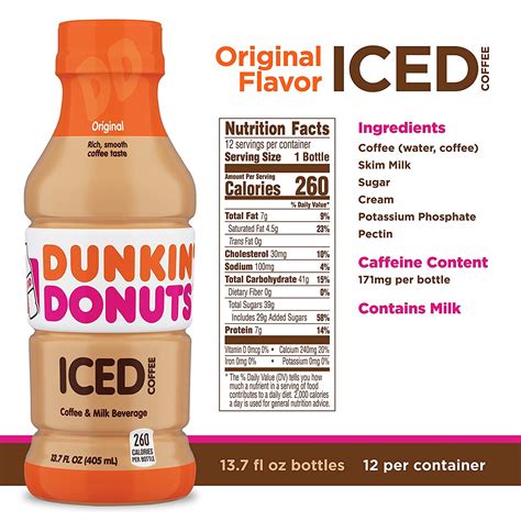 Dunkin Donuts Iced Coffee Nutrition Facts | Besto Blog