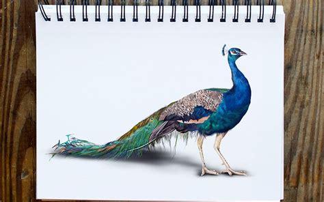 How to Draw a Peacock - Realistic Peacock Drawing Guide