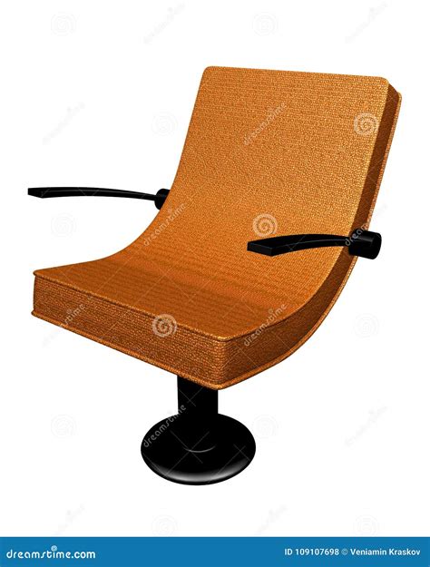 Modern Leather Armchair - Brown Stock Photo - Image of color, style ...