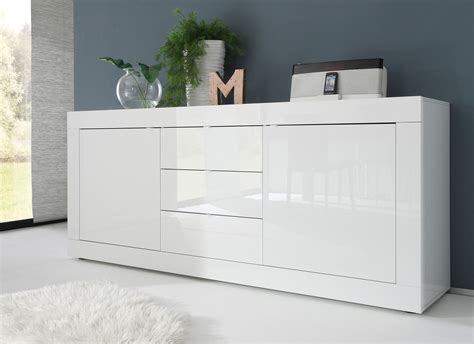 Tolle sideboard weiss hochglanz lack | White gloss bedroom furniture, Contemporary living room ...