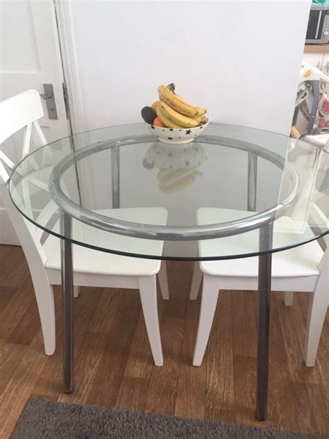IKEA salmi round glass dining table | in Hammersmith, London | Gumtree