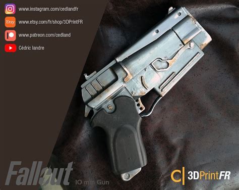 Fallout 10mm Pistol Replica 1:1 Fan Art prop | Etsy